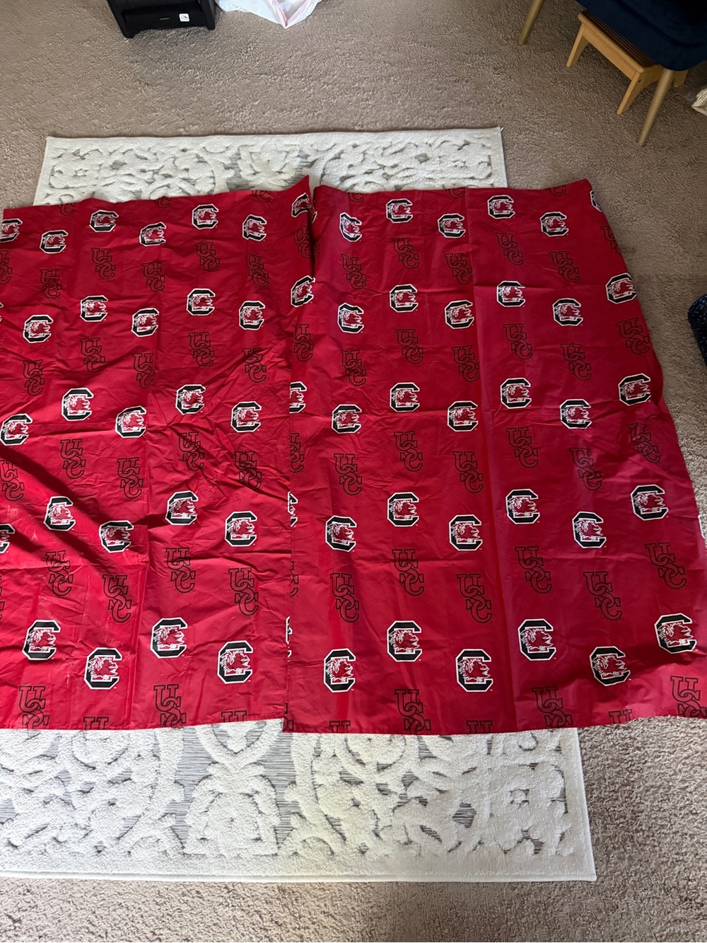 College Covers USC Gamecocks 2 panel curtains - Official 62”x41”